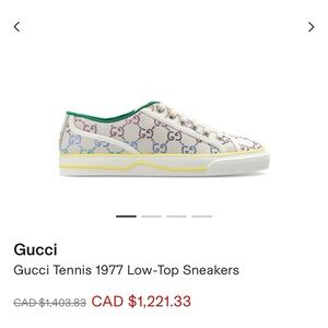Gucci New Tennis 1977 Women Sneaker Size US 9/EUR 39